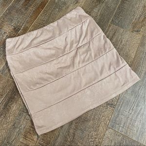 XOXO Stretchy Mini Skirt Champagne Size Medium